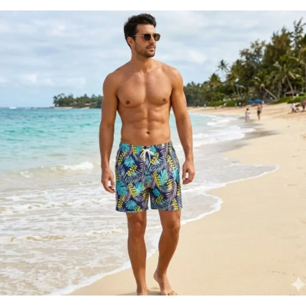NWT Southern Proper Coastal Beach Swim Trunks Shorts XXL Lined Mens 2XL Resort